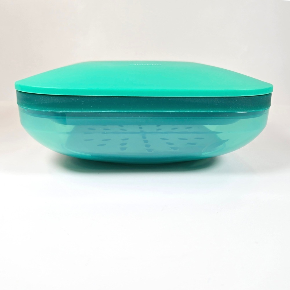 Aladdin Teal Aqua 24oz Lunch Box Food Storage Container with Dressing Cup Tray